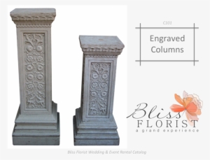 Call For Pricing & Availability Details - Engraved Columns