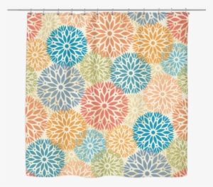 Maya Color Burst Mandala Shower Curtain 70 X - Curtain