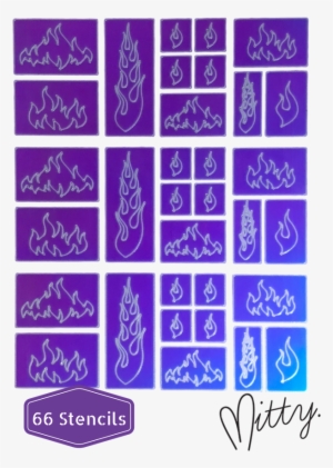 Nail Art Vinyl Stencil - Nail