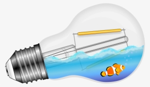 Swimming Fish In A Lamp - Portable Network Graphics