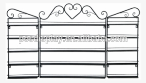 Wall Mounted Metal Display Nail Polish Rack - Gate