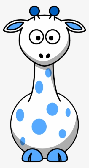 Blue Cartoon Giraffe