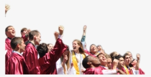 Grads Cutout - Cheering