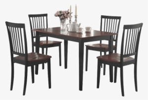 Coaster 5-piece Dining Set, Wood Table Top With 4 Chairs
