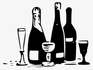 Svg Library Stock Alcohol Bottle Clipart Black And