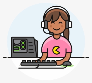 19 Gamer Female African American - Video Game