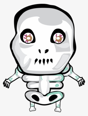 T-shirt Skeleton Skull Halloween - Пнг Персонажи