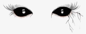 Demon Eyes Black Dark Halloween - Overlays Tumblr Transparent Png