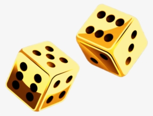 Report Abuse - Transparent Gold Dice Png