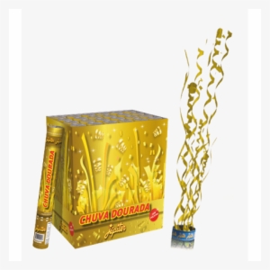 Lança Confete Chuva Dourada 30cm - Chuva Dourada