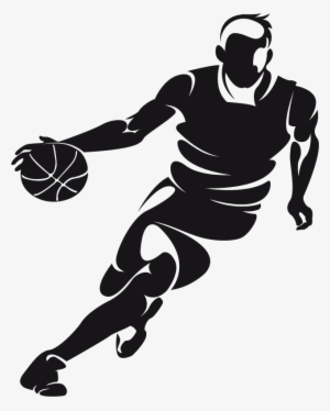 Basketball Dribbling Clip Art - Basketball Player Vector Png
