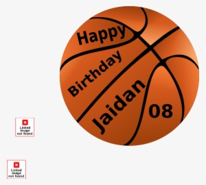 Happy Birthday Jaidan Basketball Clip Art At Clker - Pelota De Basketball Dibujo