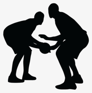 28 Collection Of Basketball Defense Clipart - Basketball Silhouette