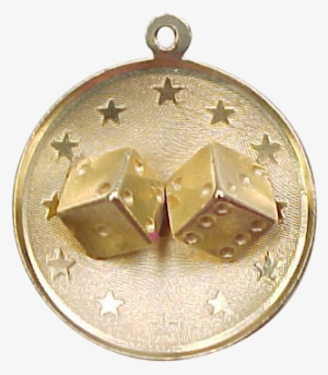Sold Cs 5 20 16 Vintage 14k Gold Dice Star Charm - Locket