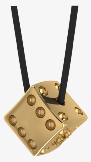 Gold Dice Pendant Jewellery - Gold