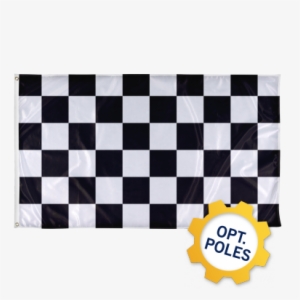 Checkered Flag - Green Checkerboard