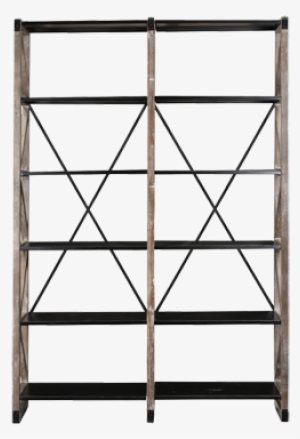 Veramonte Bookshelf - 17 Stories Colvin 88'' Etagere Bookcase, Black