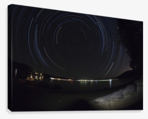 Fourth Of July Star Trail Canvas Print - Photograph Album