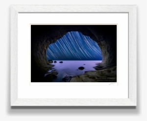 Star Trails In Sea Cave - Gilbert Vancell Nature Photography