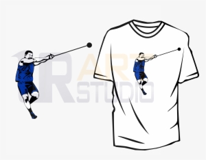 Hammer Thrower Tshirt Design Vector Download Print - North Carolina