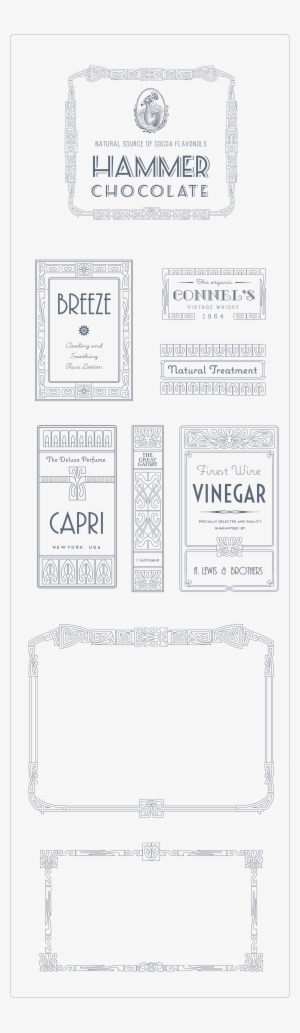Create Customized Frames By Mixing The 600 Vector Parts - Paper