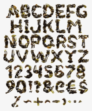 Broken Bottle Drink Font - Drink