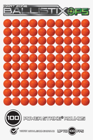 Dart Zone Ballistixops 100 Round Refill - Diy Essential Oil Sticker