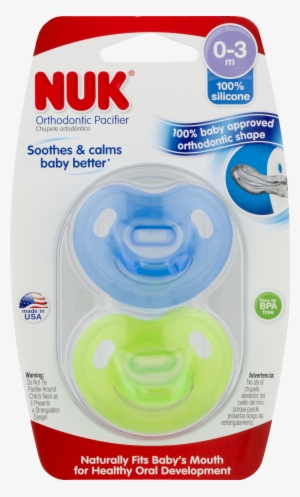 Nuk Newborn Orthodontic Pacifier, 0-3 Months, Blue/green - Nuk 18 36 Pacifier