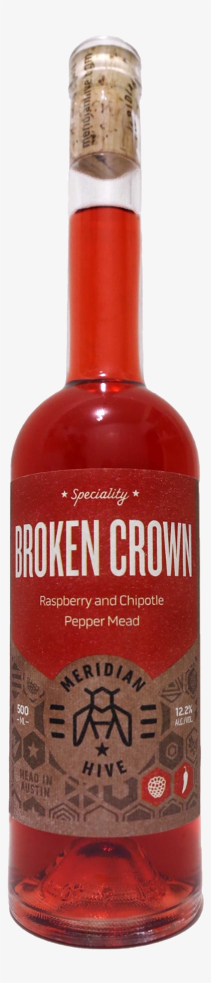 Mh Broken Crown Bottle - Glass Bottle