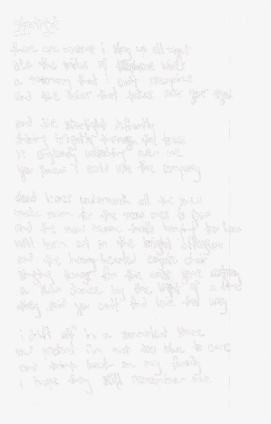 Starlight - Handwriting