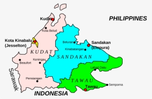 This Free Icons Png Design Of Map Of Sabah,