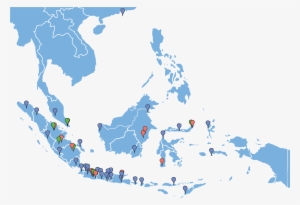 West Indonesia, Central, East - Weather Map South East Asia