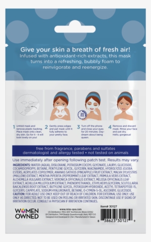 Oxygen Facial Sheet Mask Oxygen Facial Sheet Mask - Facial