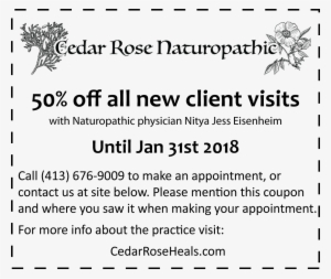 50% Off New Client Visits Until Jan 31st - Eglantine Rose