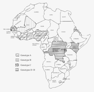 Map Of Africa Indicating Genotype Distribution Of Sat-2 - Diagram
