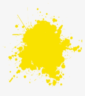Yellow Paint Splash Png - Yellow Paint Splatter No Background - 600x359