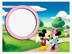 Molduras Do Mickey E Minnie - Mickey And Mini Mouse