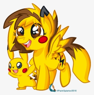 Paintsplatter, Pikachu, Pokémon, Ponified, Safe, Solo - Pikachu