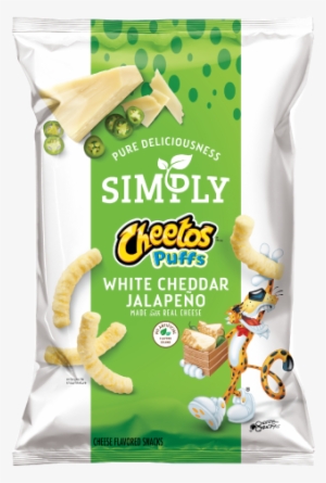 Simply Cheetos® Puffs White Cheddar Jalapeno Cheese - White Cheddar Jalapeno Cheetos