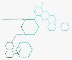 Blue Geometric Ombre Shapes Geometry Pentagon Cool - Geometry