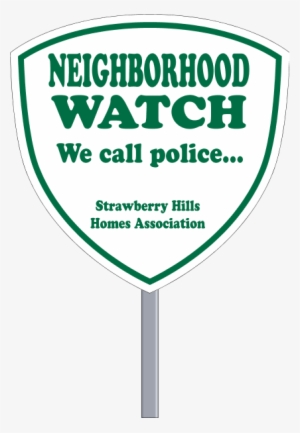White Polyethylene Security Yard Signs - Customized Security Yard Sign
