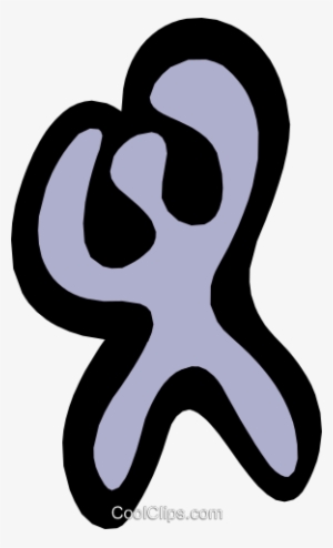 People As Bezier Shapes Royalty Free Vector Clip Art