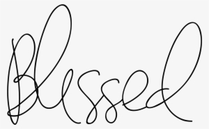 Download Karla's “blessed” Digital Brush In - Blessed .png