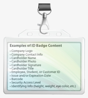 Examples Of Id Badge Content - Company Badge Id Ideas