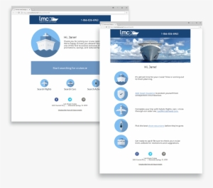 Travel Icons For Email Marketing - Travel