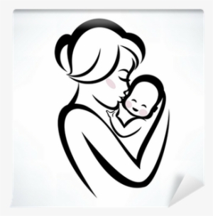 Mother And Baby Drawing