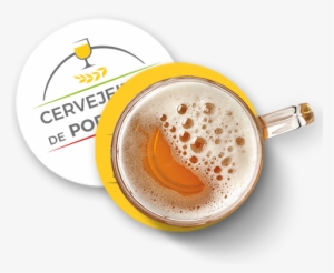 Cerveja Vista Cima2 - Beer Glass Top View