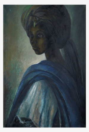 Celebrated Nigerian Artist Ben Enwonwu Mbe Headlines - Tutu Painting By Ben Enwonwu