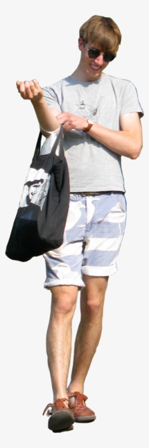 J Is Walking To The Car After An Afternoon Swim At - People Walking Summer Png