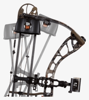 Tight Spot Arrow Quiver Mounted On Compound Bow - Tight Spot Arrow Quiver